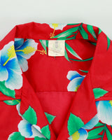 Vintage 1980s Royal Creations Floral Hand Finished Hawaiian Shirt - XL