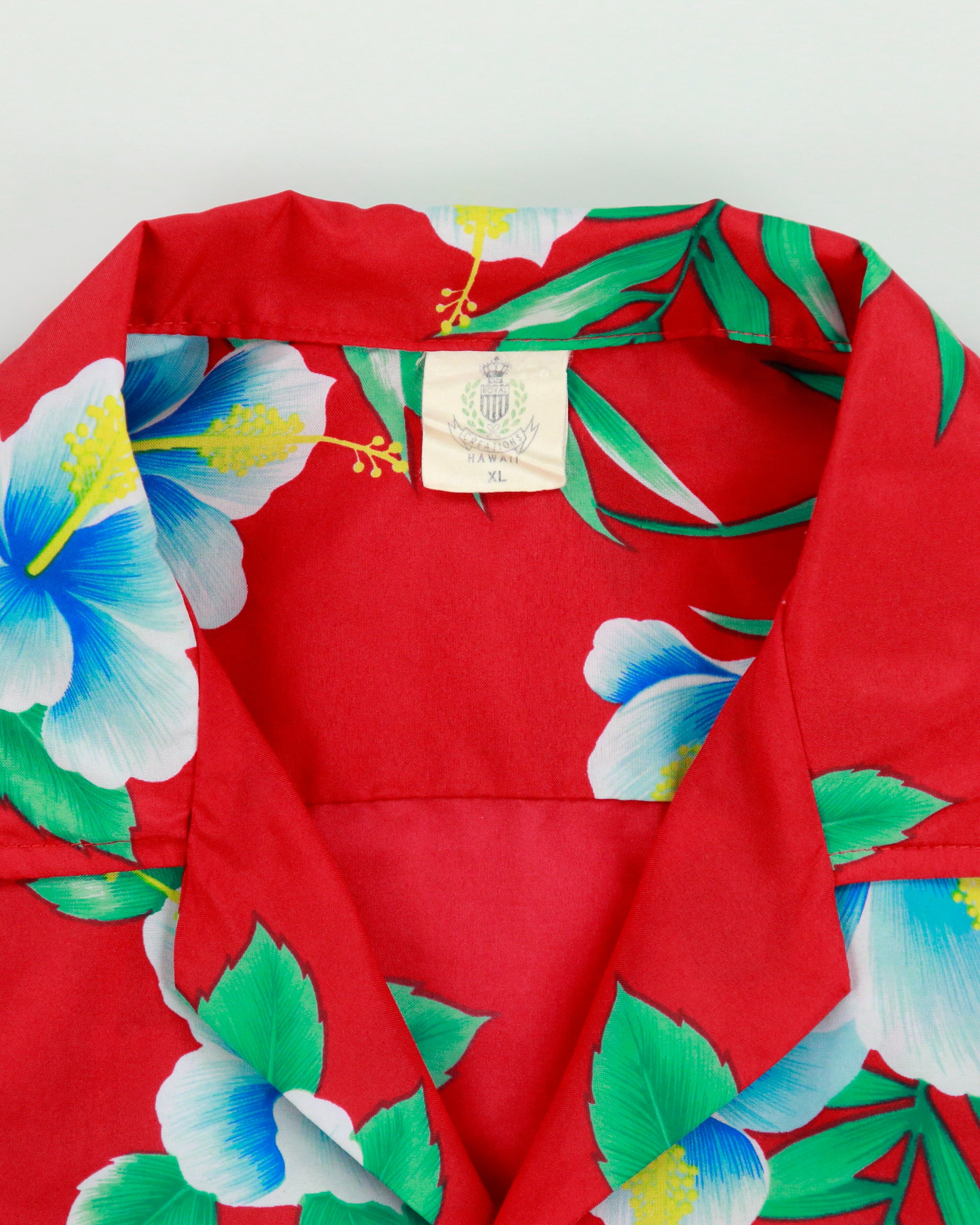 Vintage 1980s Royal Creations Floral Hand Finished Hawaiian Shirt - XL