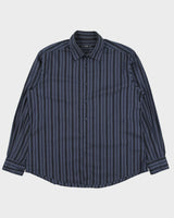 Vintage Y2K 00s Z Zegna Striped Long Sleeve 'City' Shirt - XL