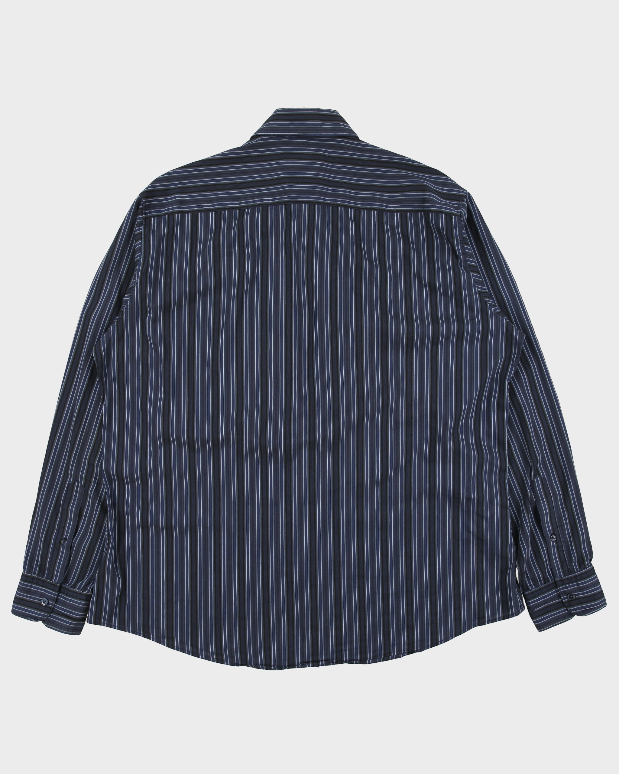 Vintage Y2K 00s Z Zegna Striped Long Sleeve 'City' Shirt - XL