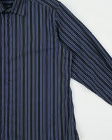 Vintage Y2K 00s Z Zegna Striped Long Sleeve 'City' Shirt - XL