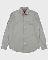 Vintage Y2K 00s Hugo Boss Herringbone Regular Fit Long Sleeve Shirt - L