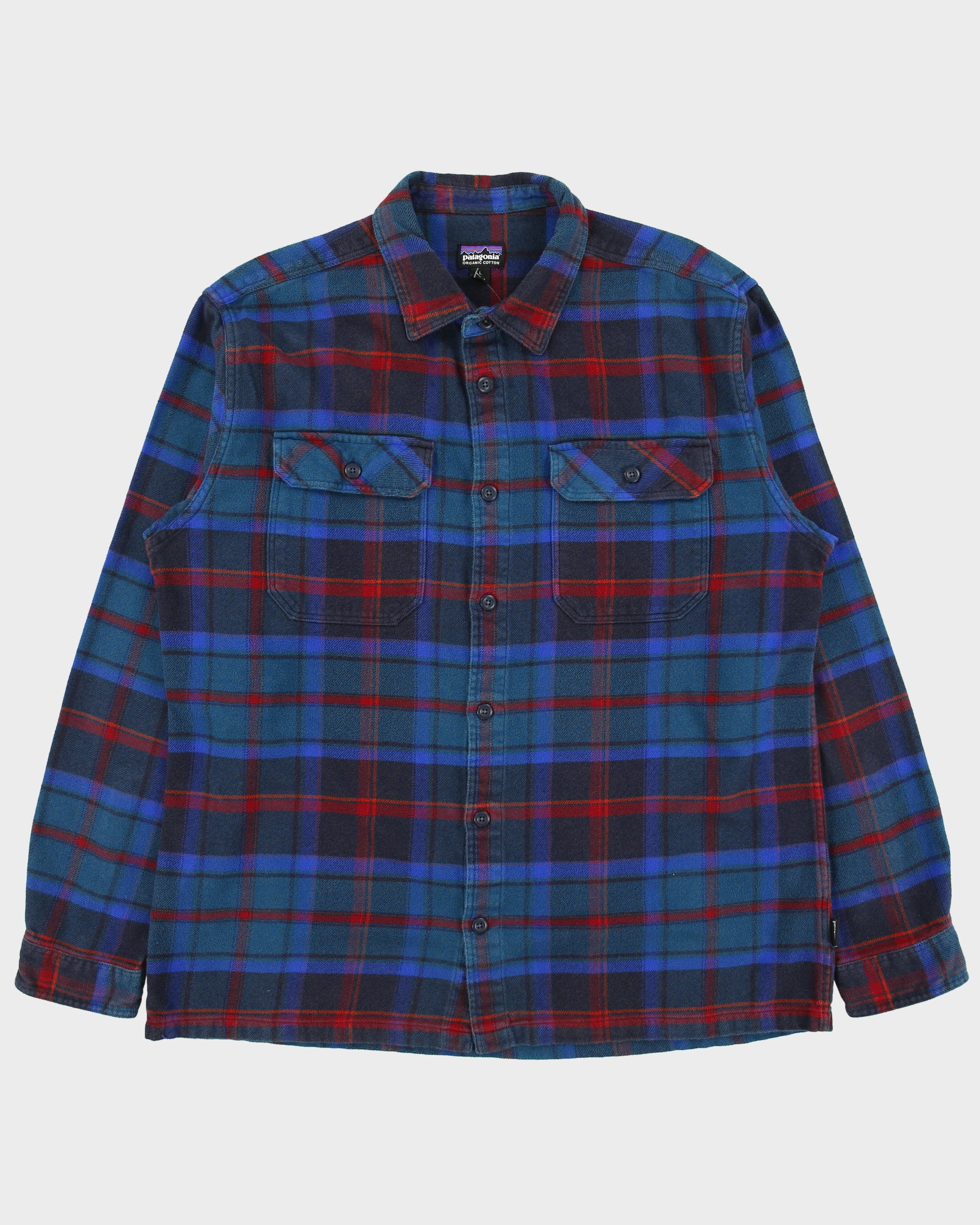 Vintage 2000s Patagonia Organic Cotton Heavyweight Long Sleeve Plaid Flannel Shirt - L