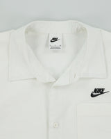 Nike Club Sail White Short Sleeve Oxford Button Down Shirt - S