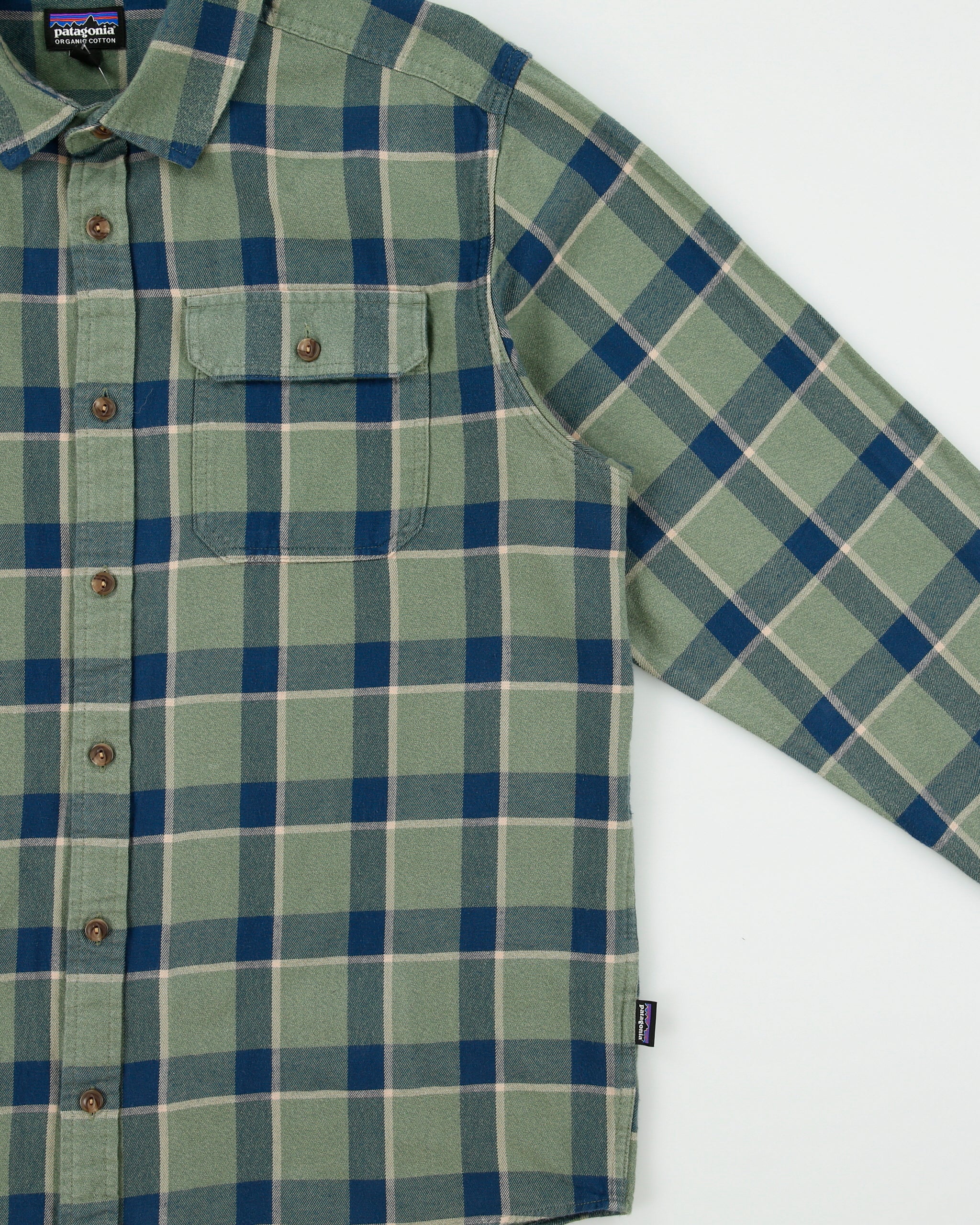 Vintage 2000s Patagonia Organic Cotton Long Sleeve Plaid Flannel Shirt - L