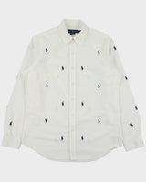 Polo Ralph Lauren All Over Pony Classic Fit Long Sleeve Oxford Shirt - M