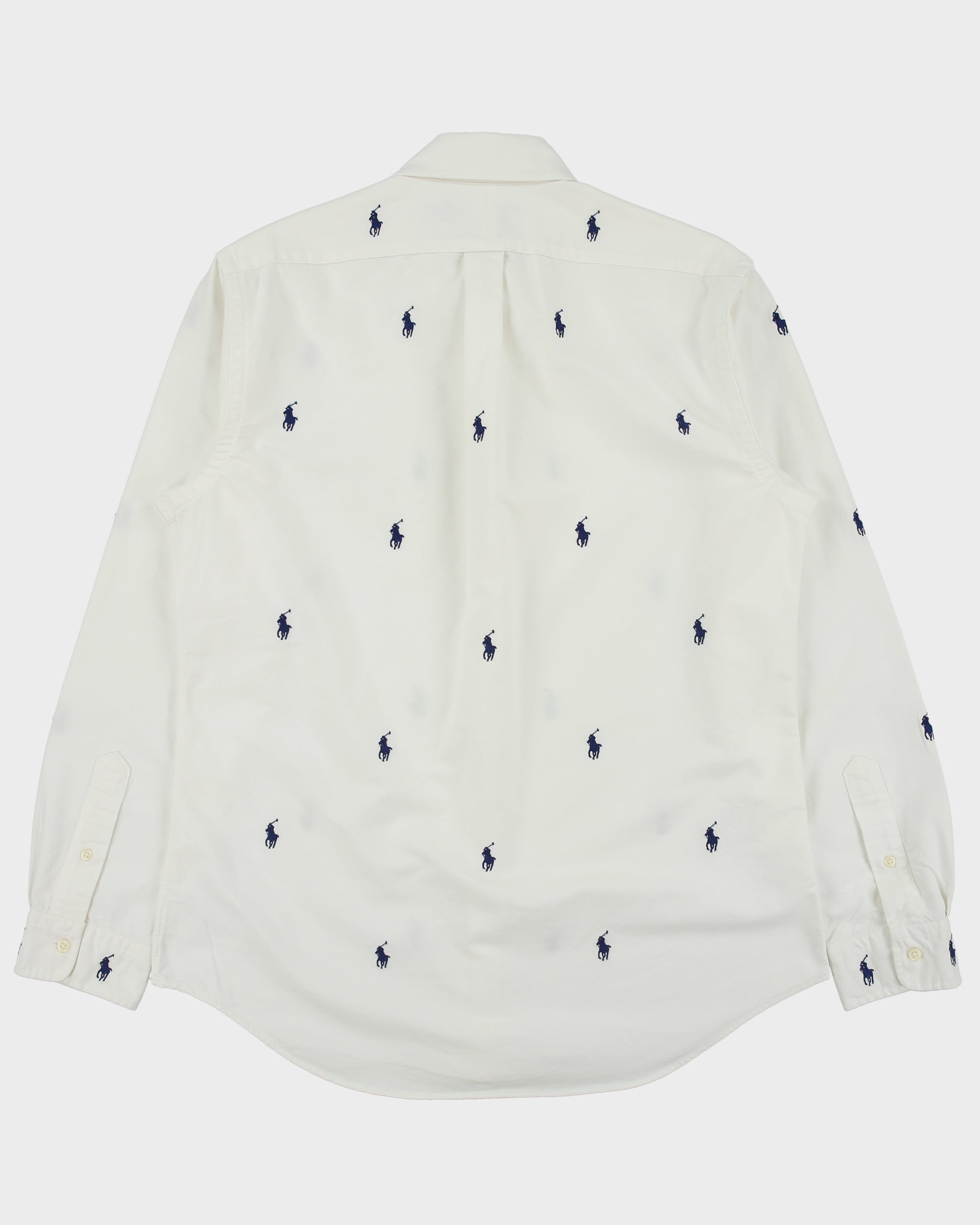 Polo Ralph Lauren All Over Pony Classic Fit Long Sleeve Oxford Shirt - M
