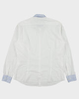 Vintage Y2K 00s Etro Paisley Two Tone Long Sleeve Dress Shirt - XL