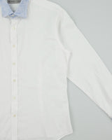 Vintage Y2K 00s Etro Paisley Two Tone Long Sleeve Dress Shirt - XL