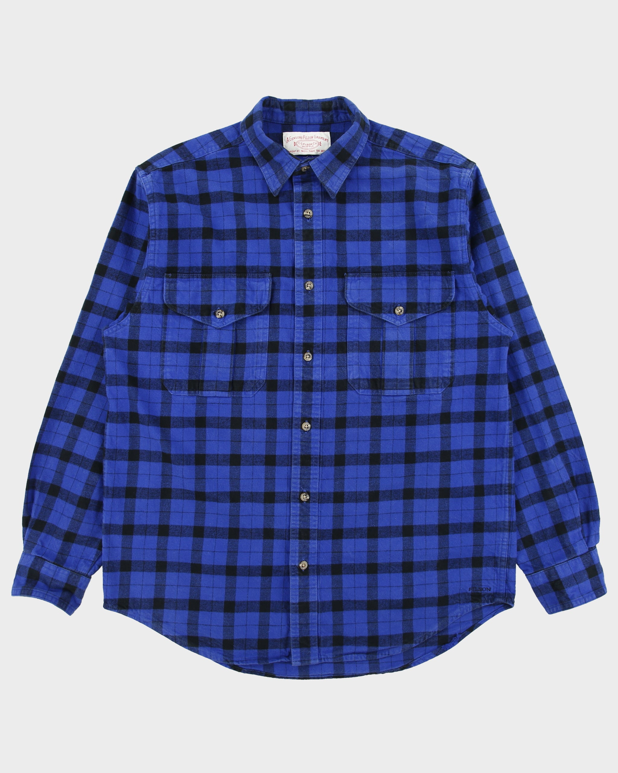Vintage Filson Heavyweight Long Sleeve Plaid Flannel Shirt - M
