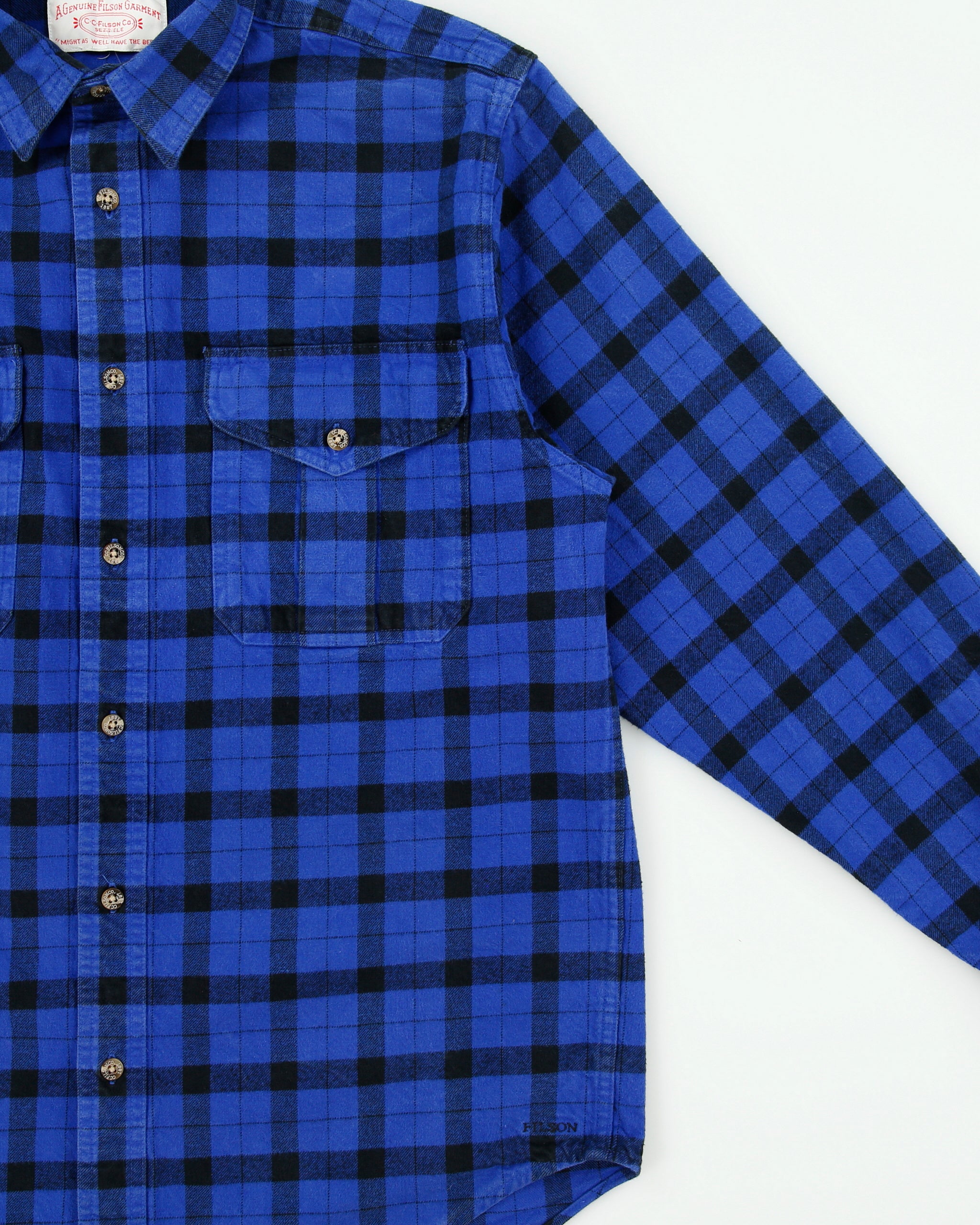 Vintage Filson Heavyweight Long Sleeve Plaid Flannel Shirt - M