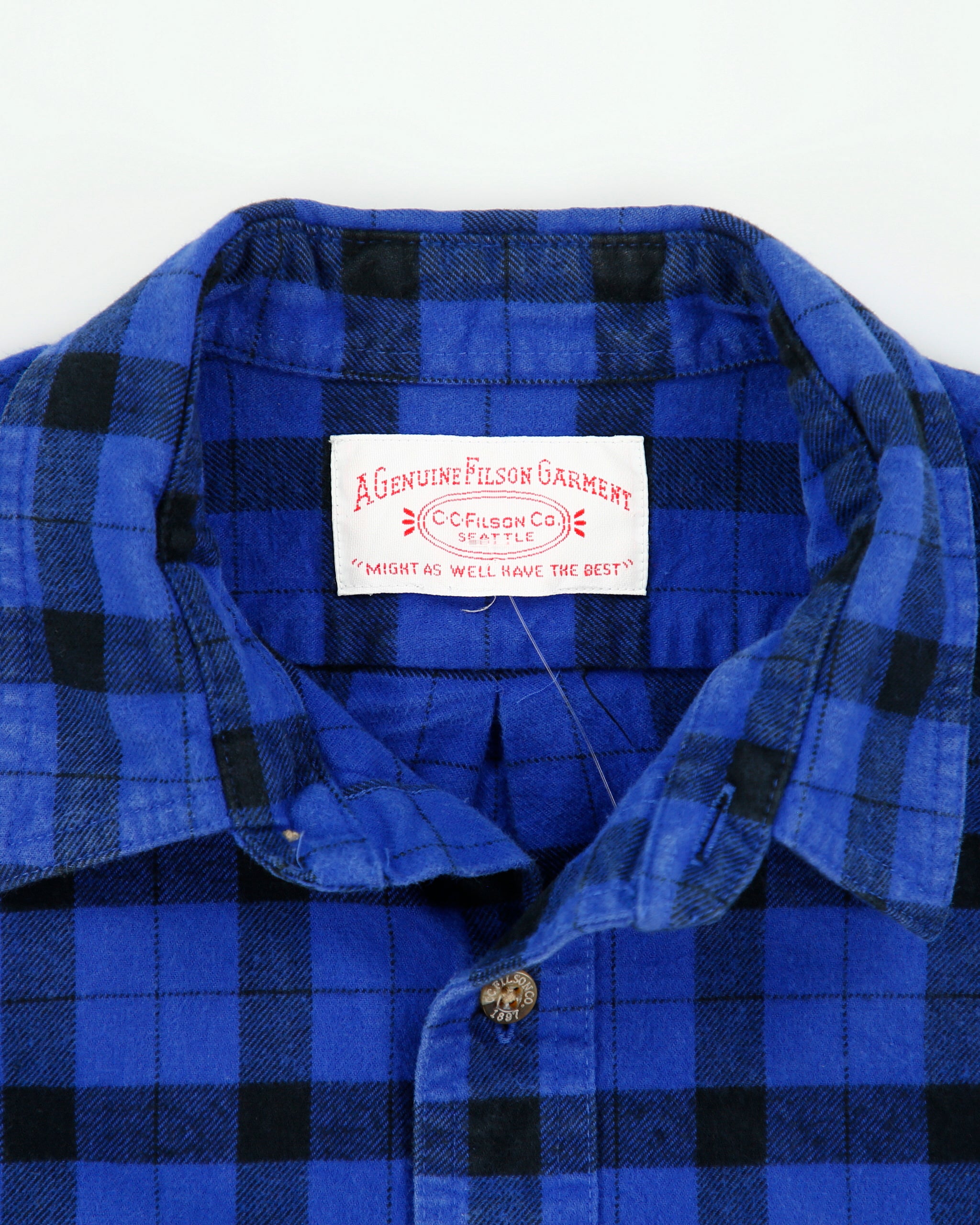 Vintage Filson Heavyweight Long Sleeve Plaid Flannel Shirt - M