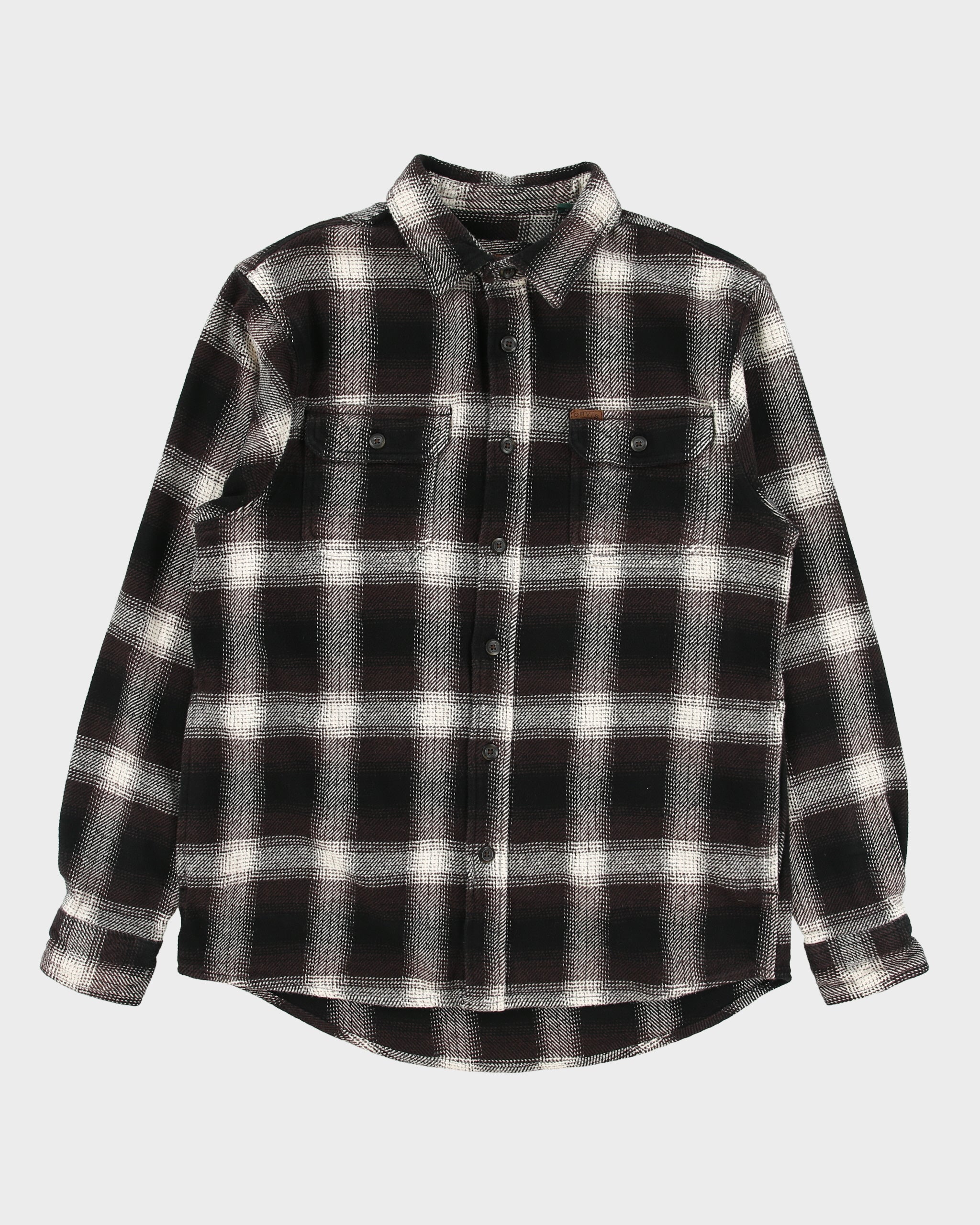 Vintage Orvis Heavyweight Plaid Flannel Over Shirt - s