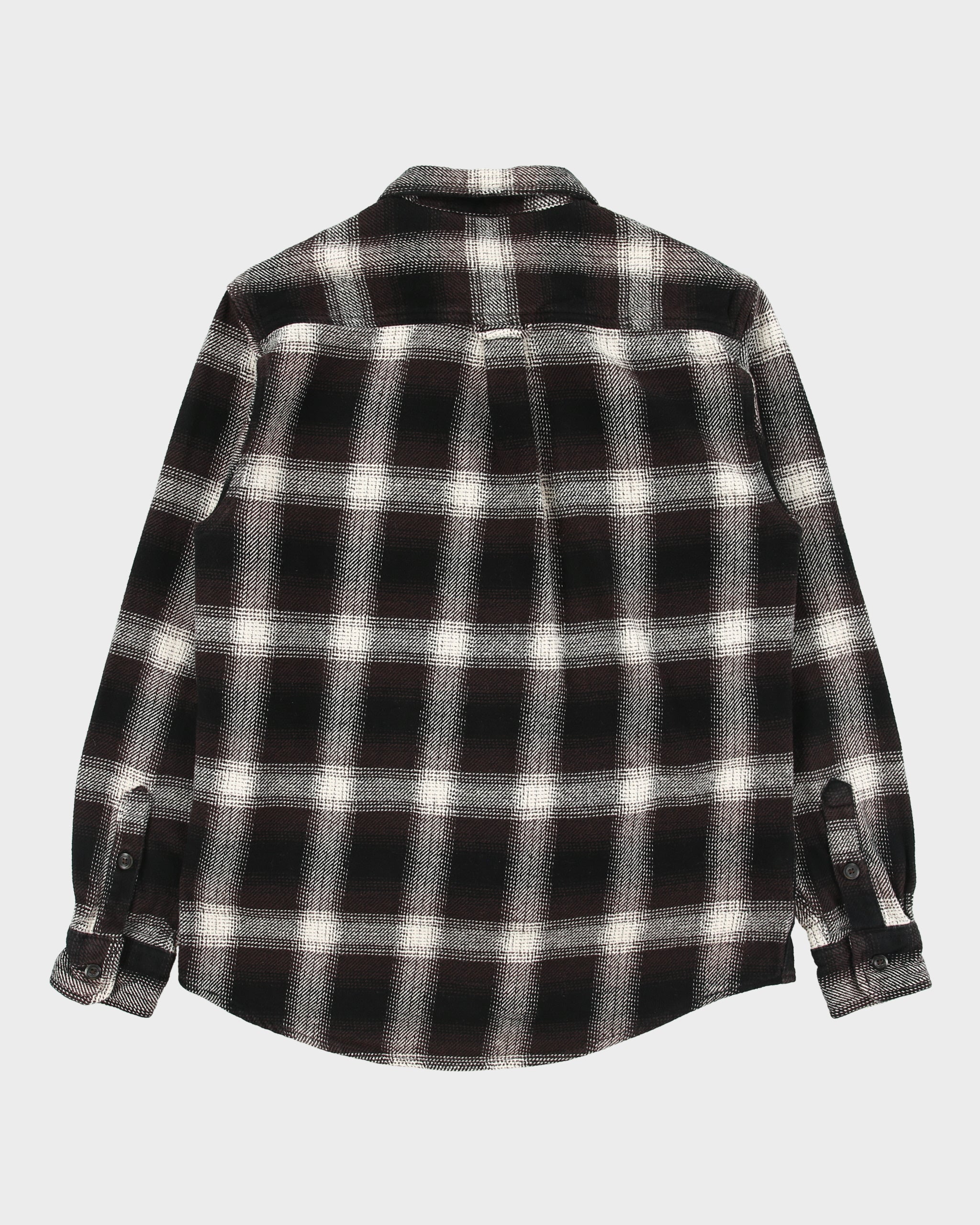 Vintage Orvis Heavyweight Plaid Flannel Over Shirt - s
