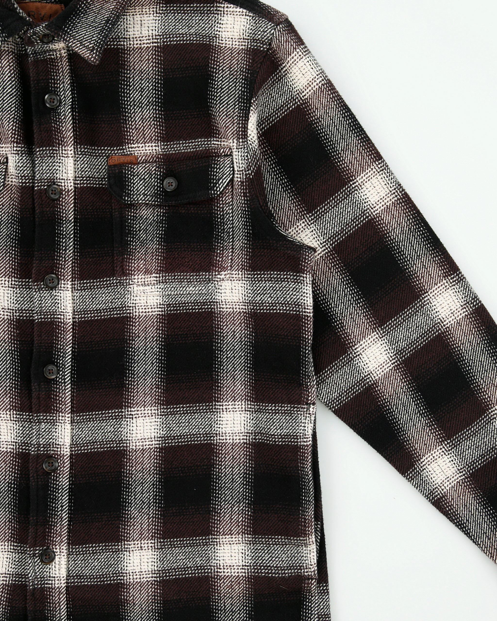 Vintage Orvis Heavyweight Plaid Flannel Over Shirt - s