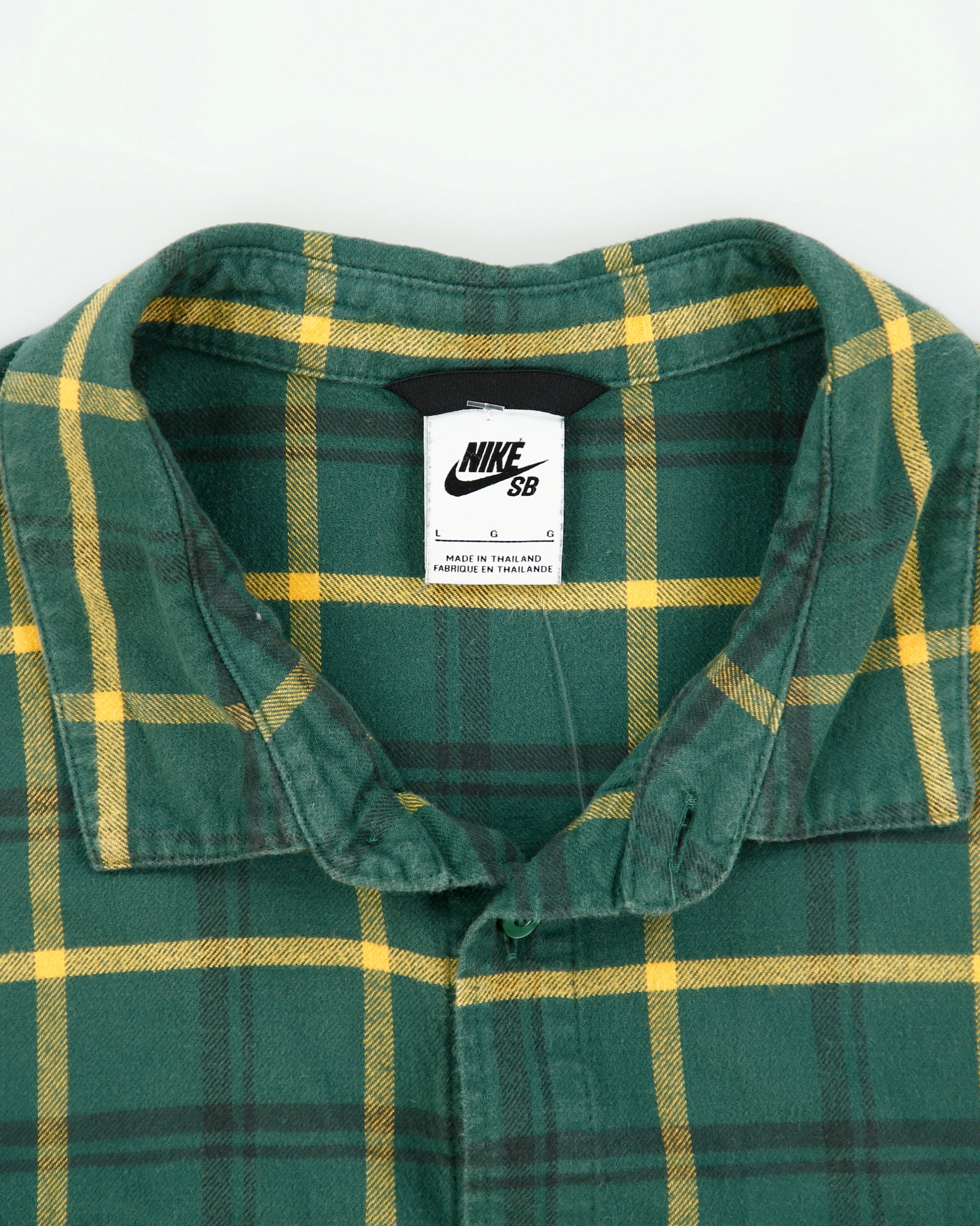 Vintage Nike SB Long Sleeve Plaid Flannel Shirt - L