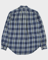 Vintage 1990s Ralph Lauren Classic Fit Long Sleeve Plaid Flannel Shirt - M