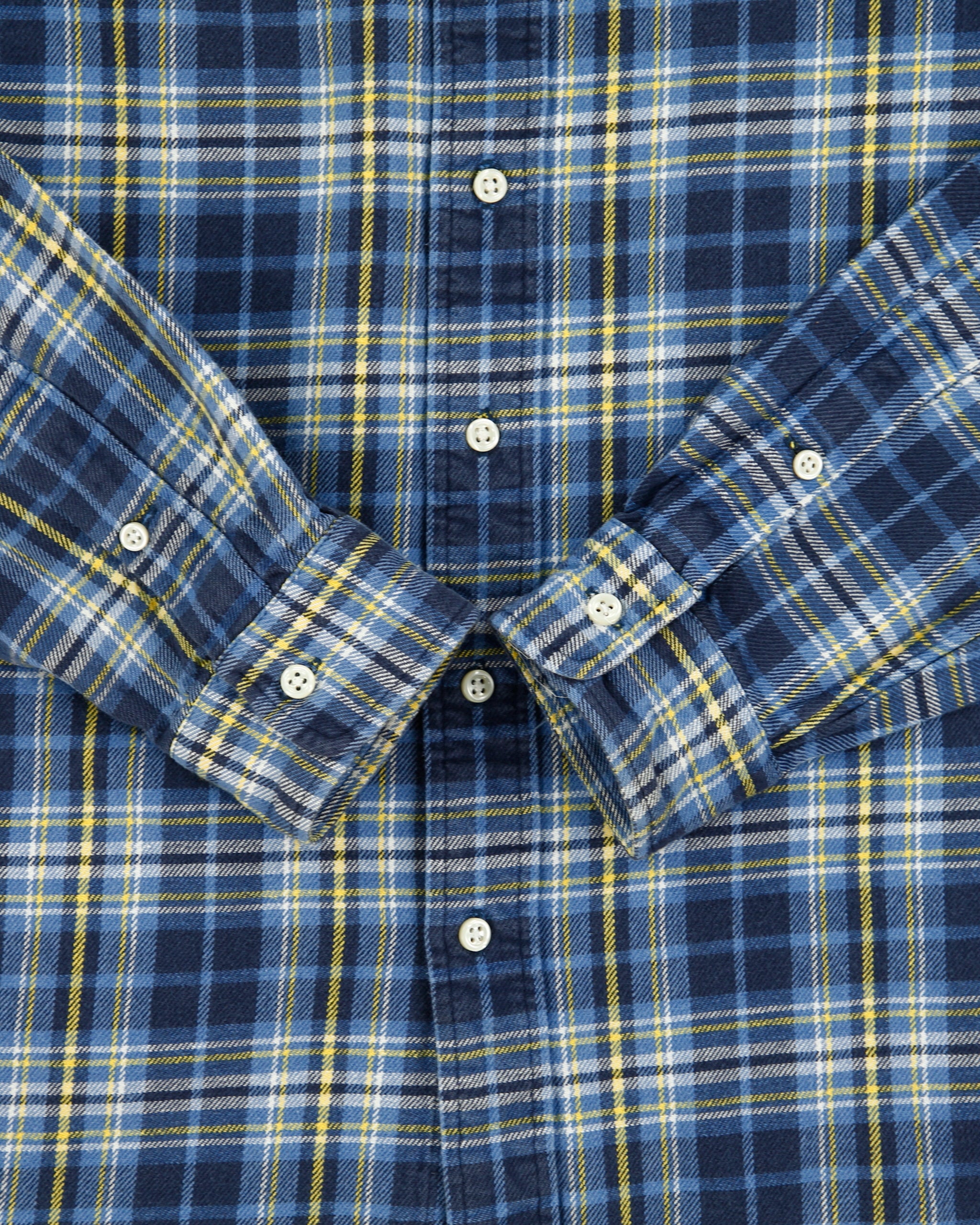 Vintage 1990s Ralph Lauren Classic Fit Long Sleeve Plaid Flannel Shirt - M