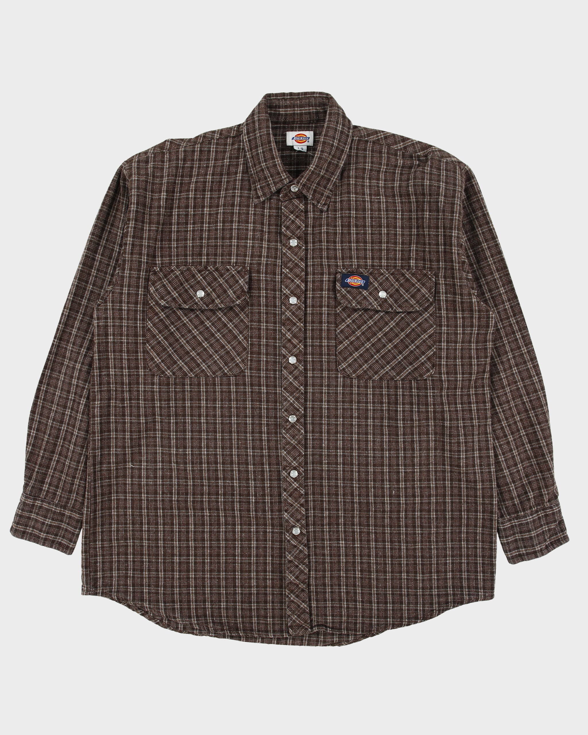 Vintage 2000s Dickies Long Sleeve Plaid Flannel Shirt - L