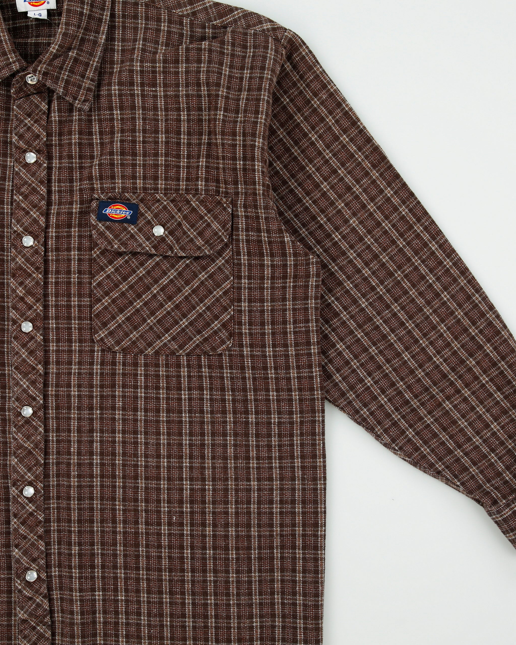 Vintage 2000s Dickies Long Sleeve Plaid Flannel Shirt - L