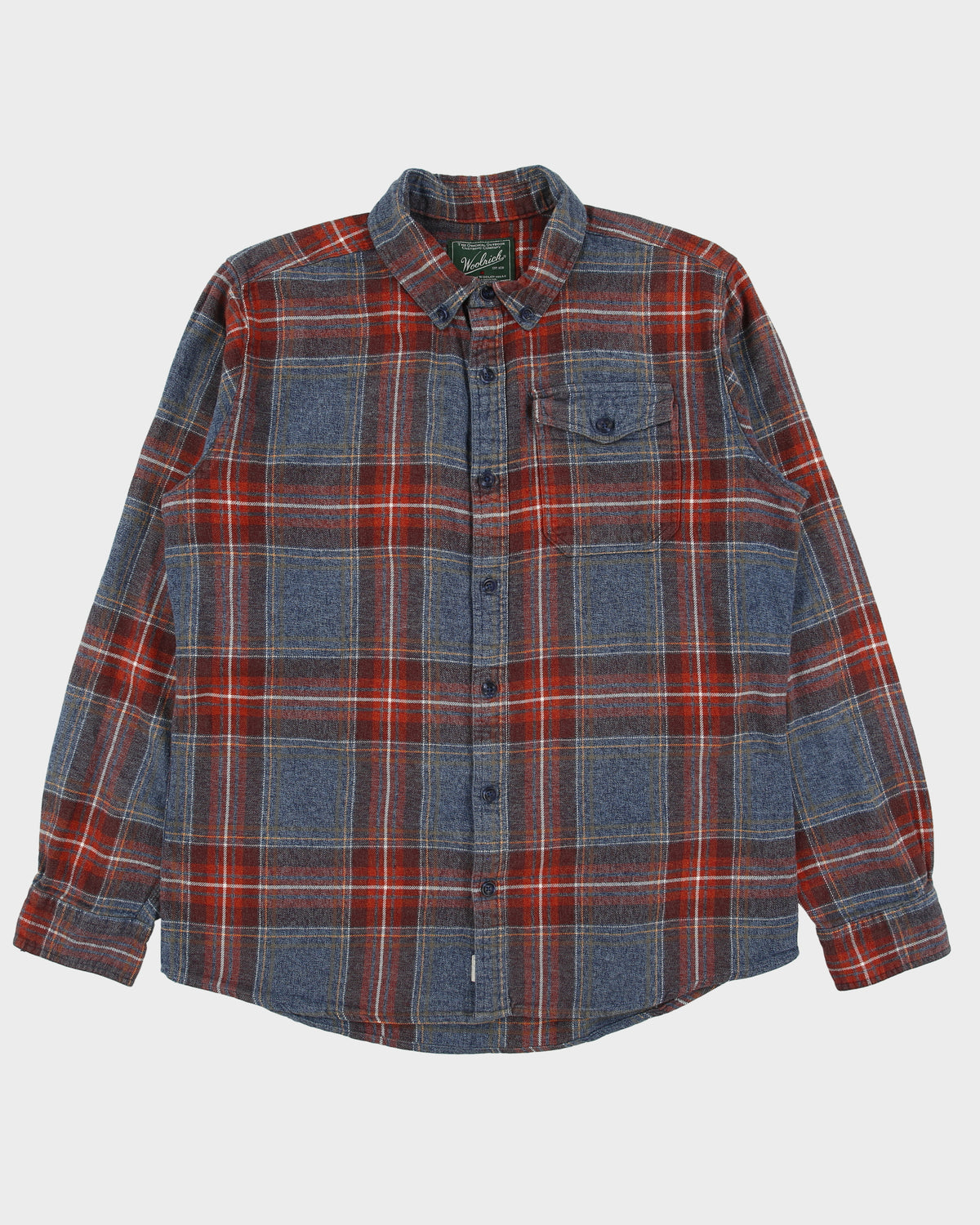 Vintage Woolrich Long Sleeve Plaid Flannel Shirt - L