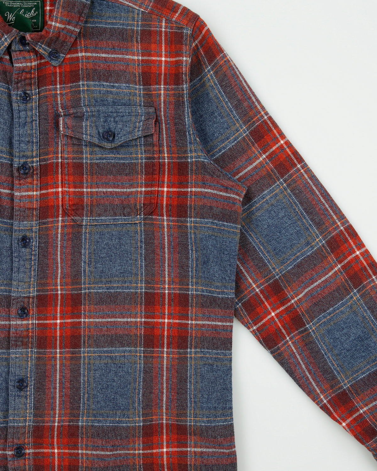 Vintage Woolrich Long Sleeve Plaid Flannel Shirt - L