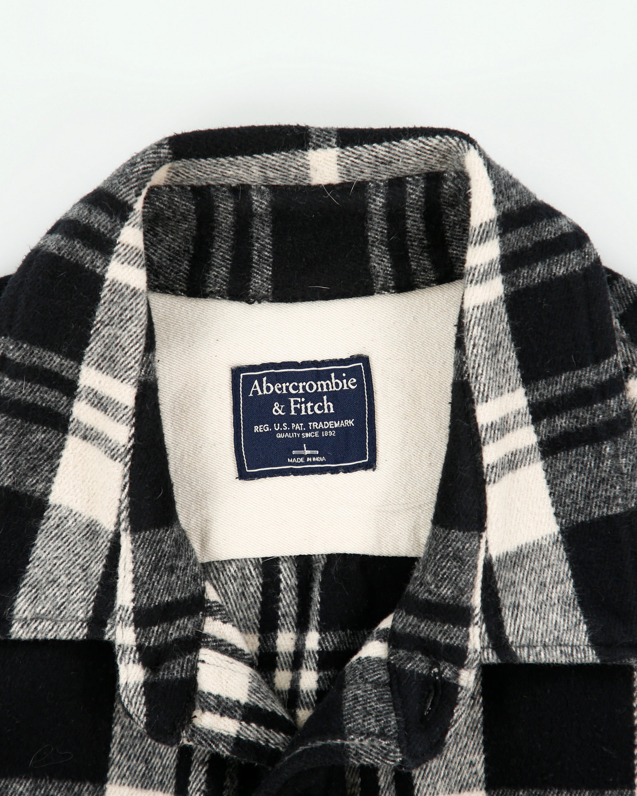 Vintage 2000s Abercrombie &amp; Fitch Heavyweight Long Sleeve Plaid Flannel Shirt - L