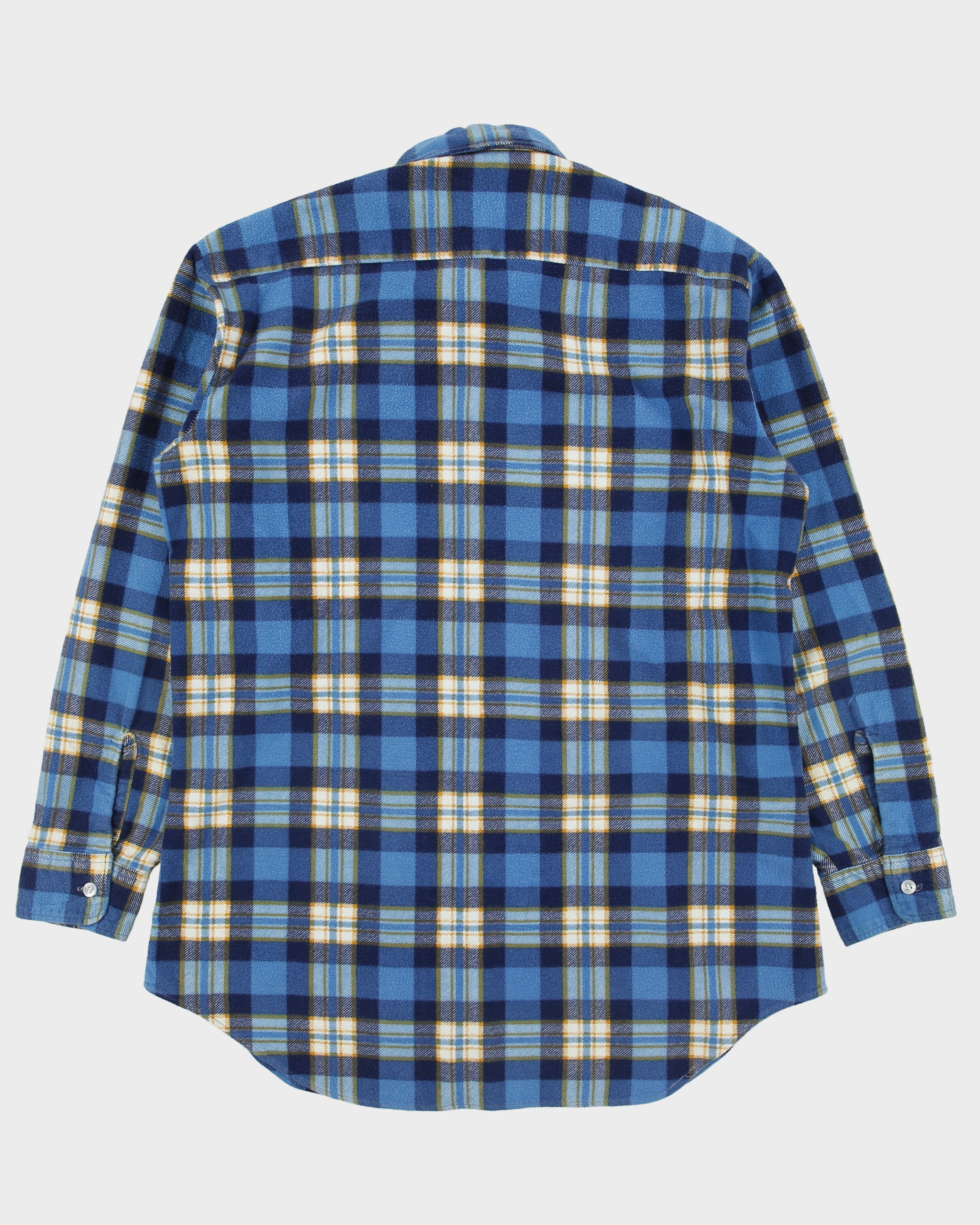 Vintage 1970s Champion Long Sleeve Western Plaid Flannel Shirt - M