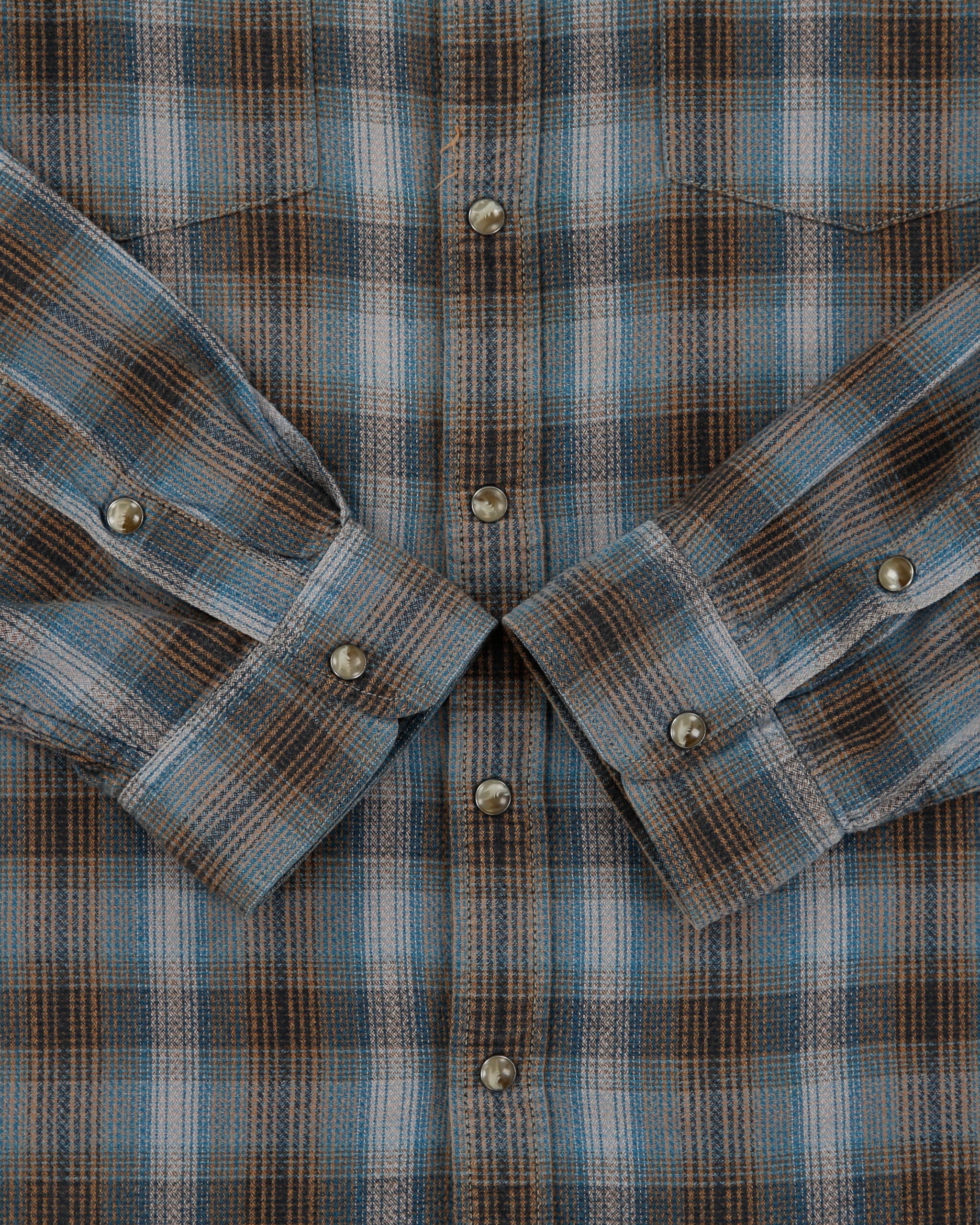 Vintage Eddie Bauer Classic Fit Snap Button Long Sleeve Plaid Flannel Shirt - XL