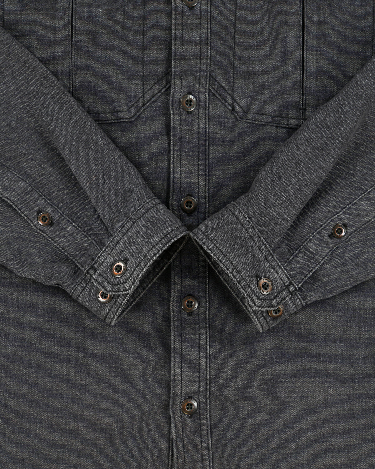 Vintage Patagonia Hemp Blend Long Sleeve Denim Flannel Shirt - M