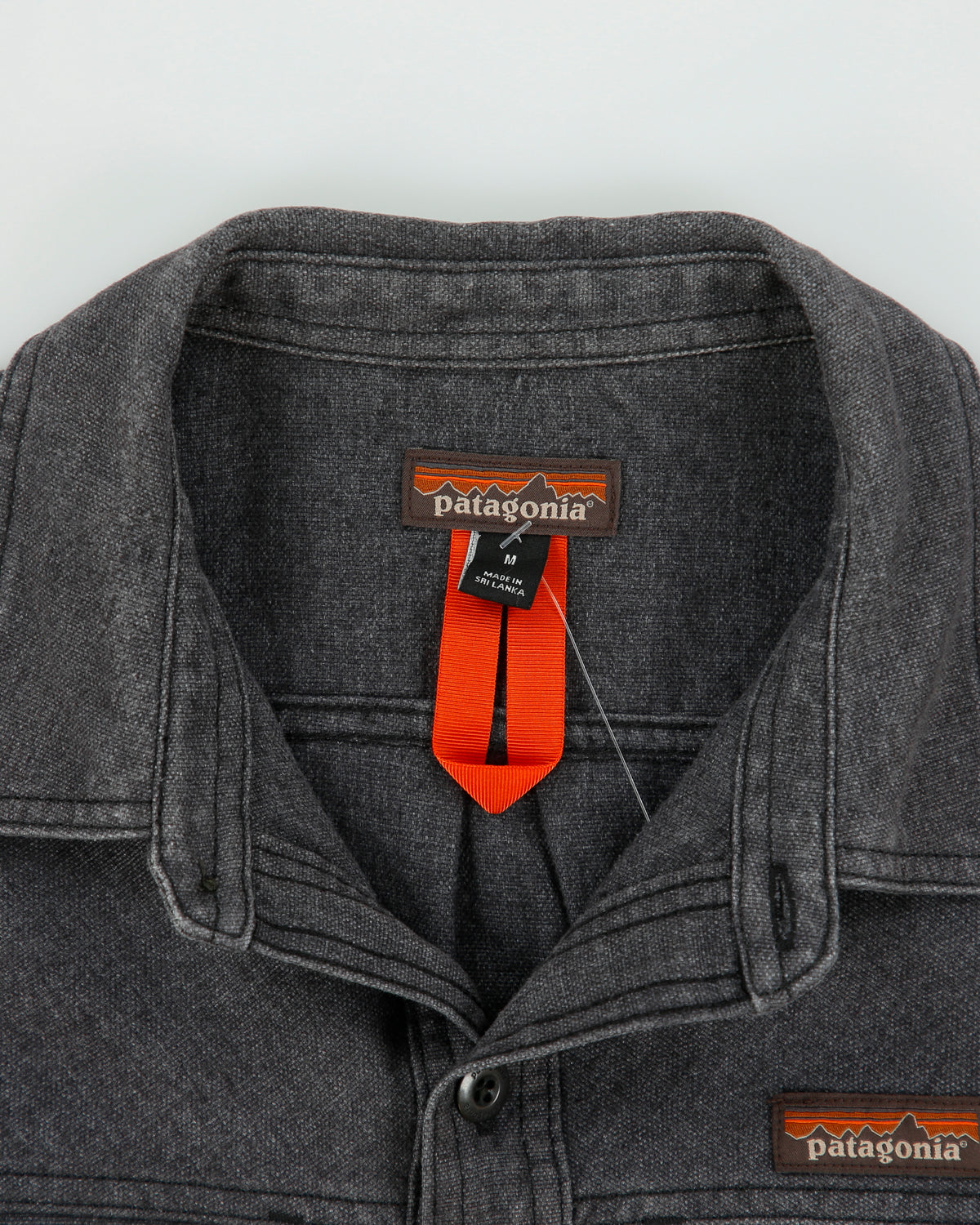 Vintage Patagonia Hemp Blend Long Sleeve Denim Flannel Shirt - M