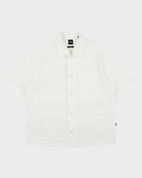 Hugo Boss Ned Relaxed Fit Stretch Boxy Camp Collar Short Sleeve Shirt - M