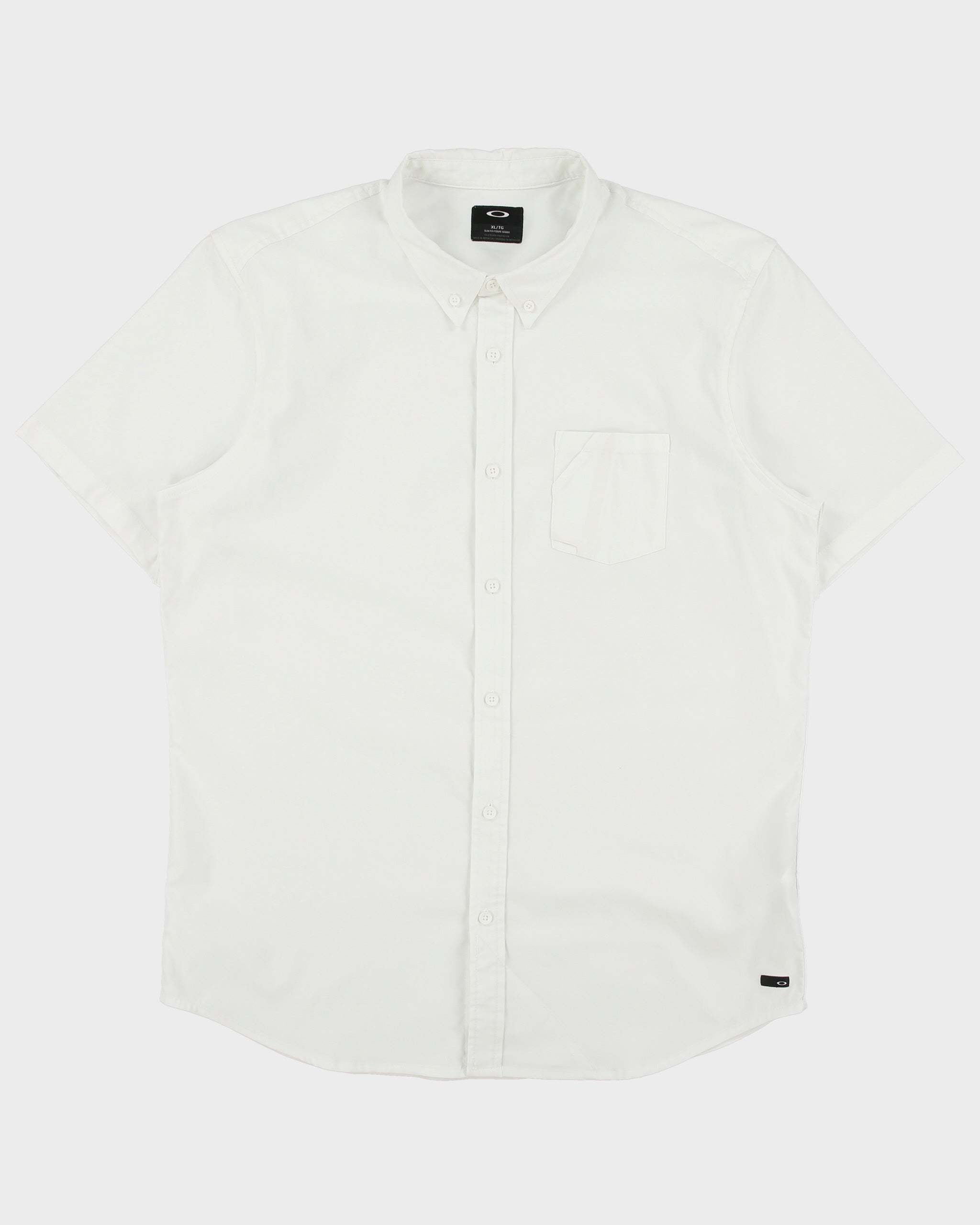 Vintage Oakley Soft Shell Slim Fit Short Sleeve Pocket Shirt - XL