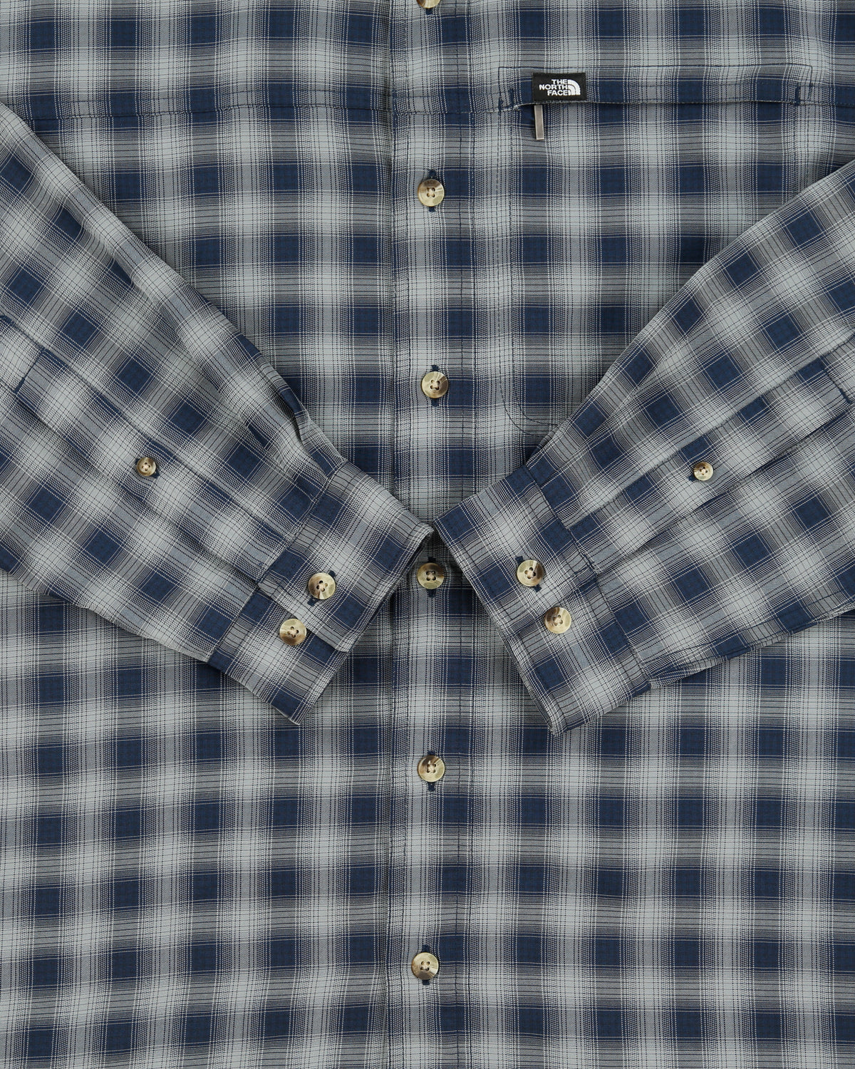 Vintage Y2K 00s The North Face Plaid Long Sleeve Hiking Shirt - L