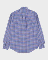 Vintage Ralph Lauren Tartan Plaid Slim Fit Long Sleeve Stretch Oxford Shirt - S