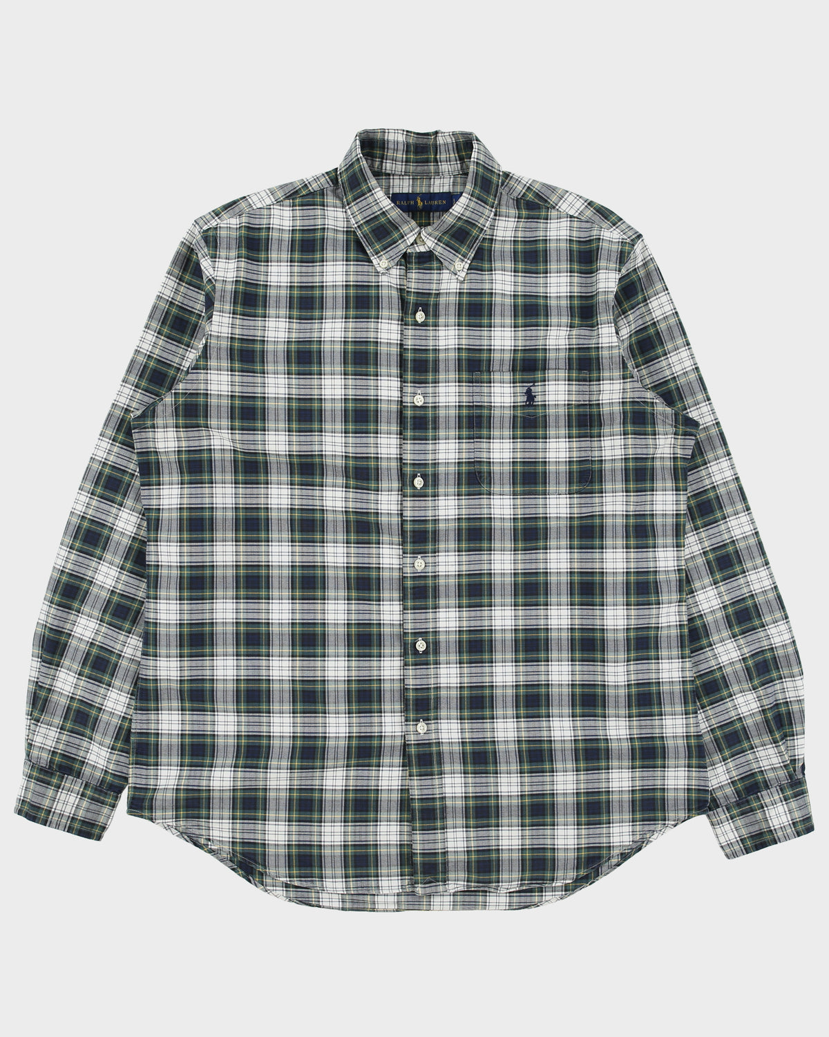 Vintage Ralph Lauren Tartan Long Sleeve Pocket Shirt - L