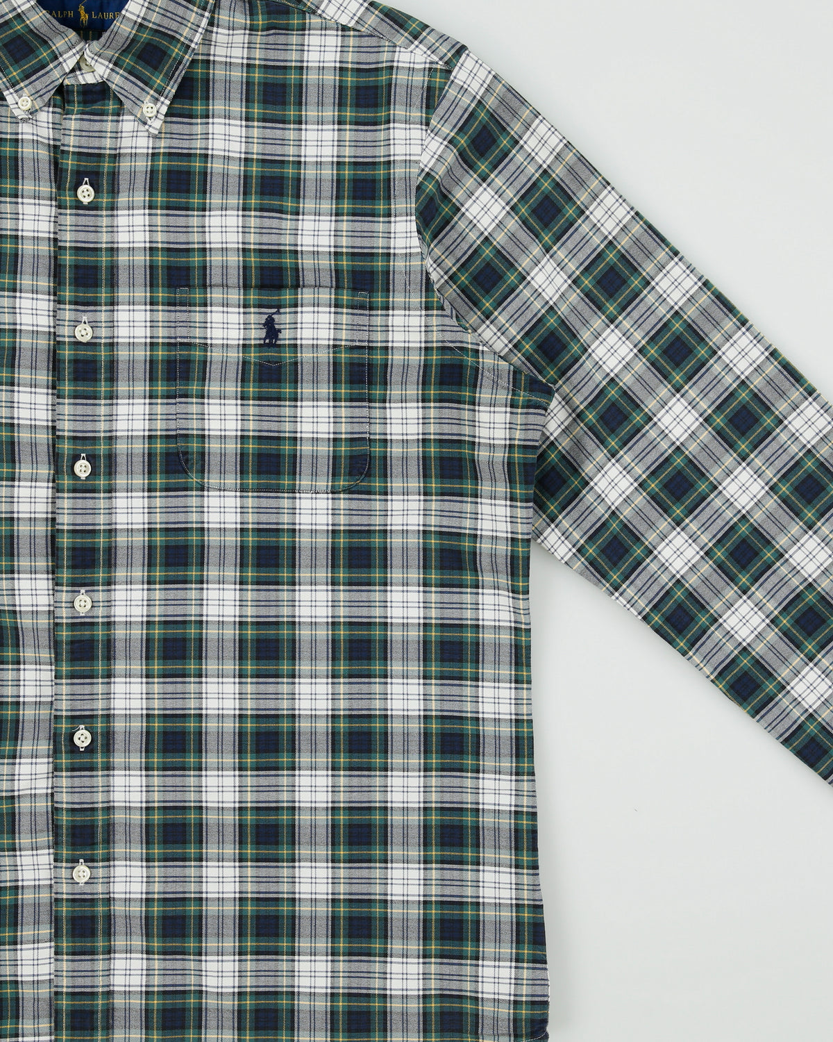 Vintage Ralph Lauren Tartan Long Sleeve Pocket Shirt - L