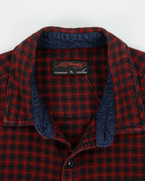 Vintage Ed Hardy Plaid Embroidered Long Sleeve Flannel Shirt - XL