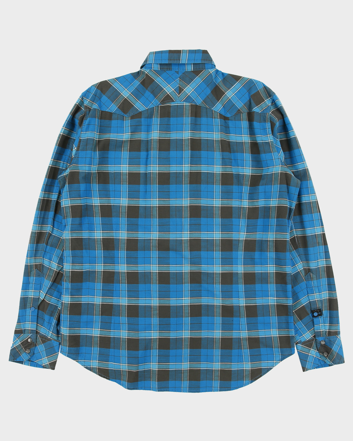Vintage Diesel Plaid Pearl Snap Button Long Sleeve Western Shirt - XL