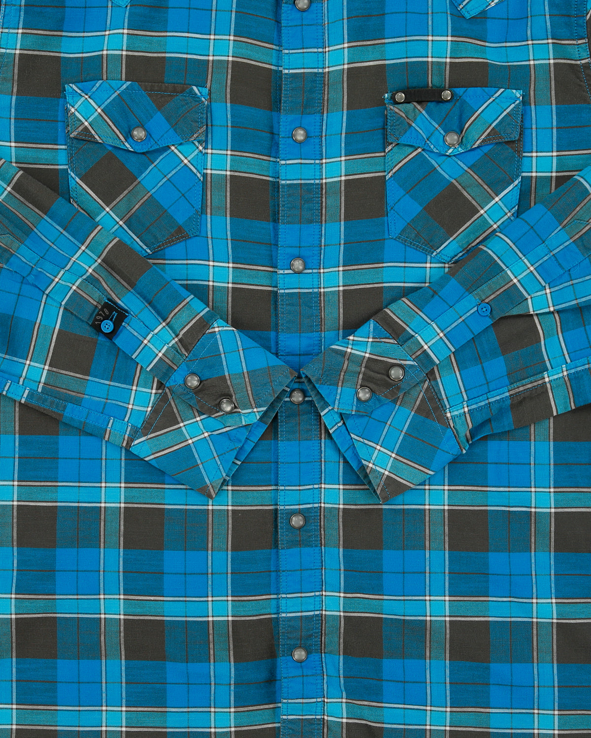 Vintage Diesel Plaid Pearl Snap Button Long Sleeve Western Shirt - XL