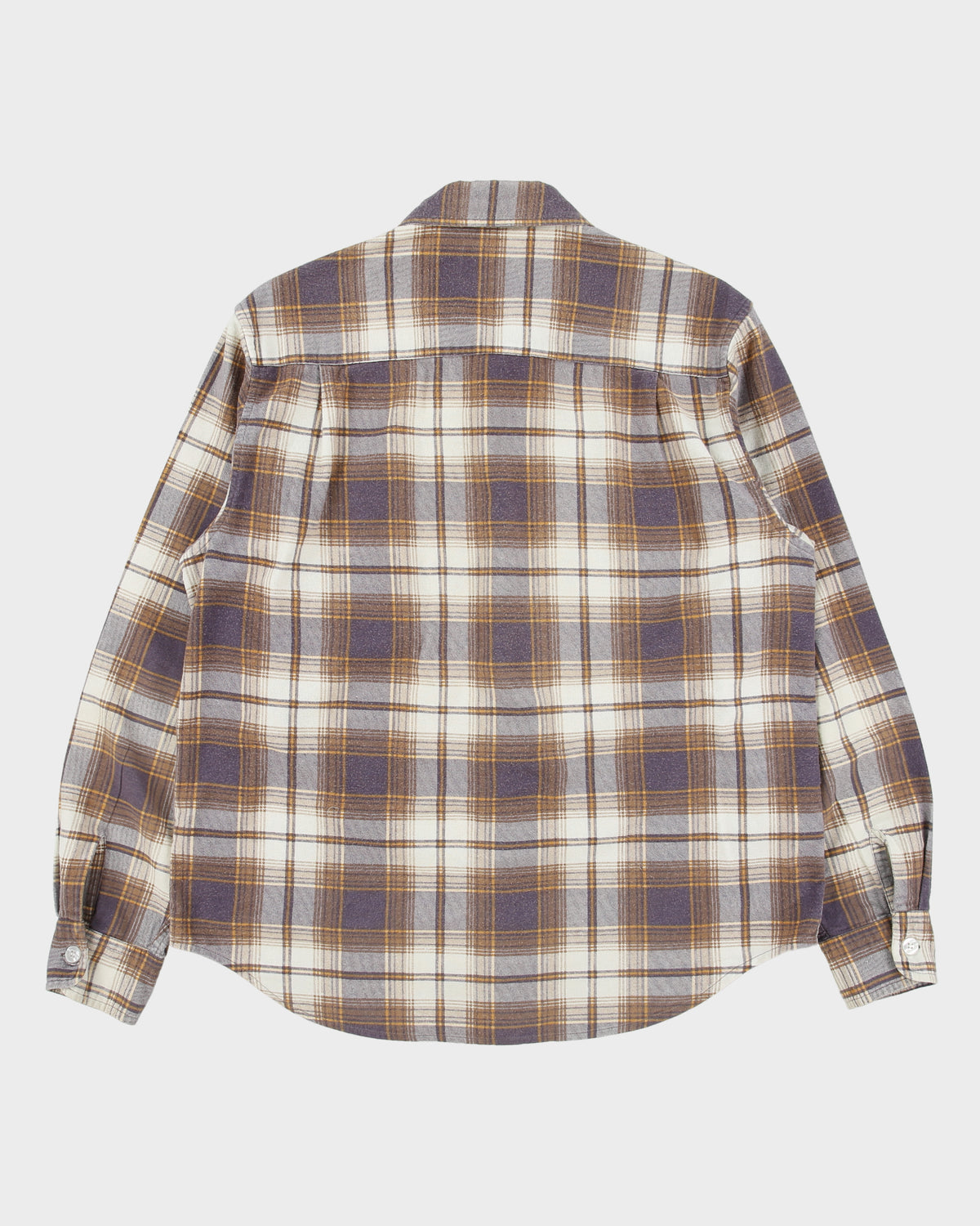 Vintage Stussy Plaid Long Sleeve Flannel Skater Shirt - S