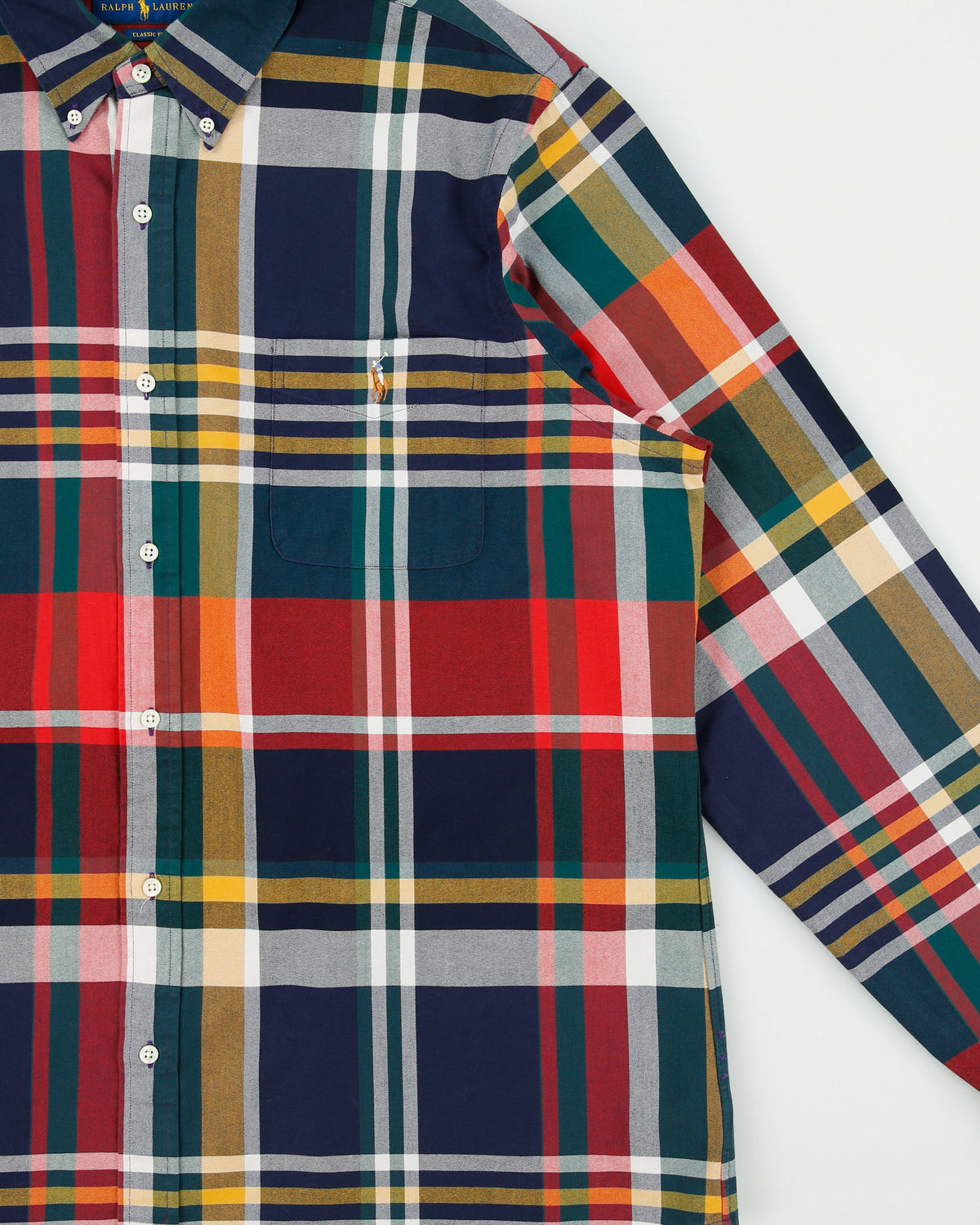 Vintage Ralph Lauren Classic Fit Checked Long Sleeve Shirt - XXL