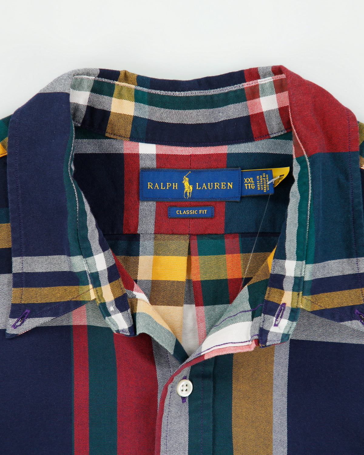 Vintage Ralph Lauren Classic Fit Checked Long Sleeve Shirt - XXL
