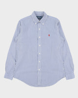 Vintage 1990s Ralph Lauren Striped Long Sleeve Shirt - M