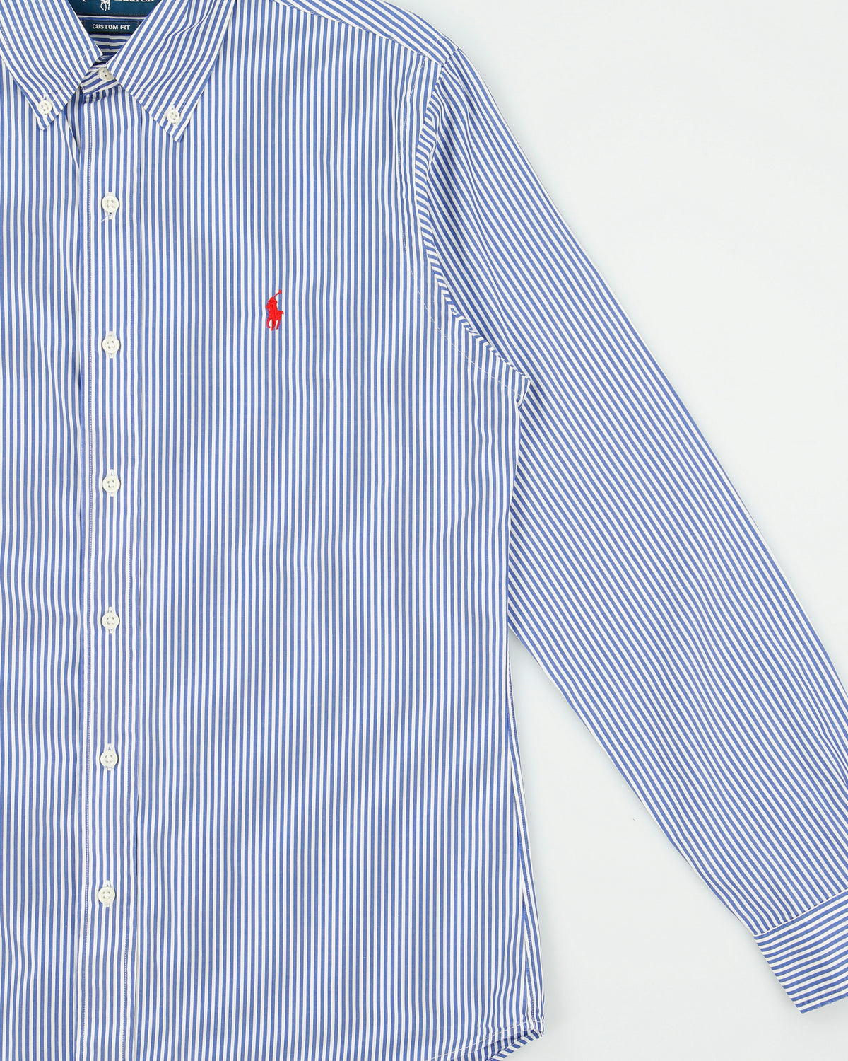 Vintage 1990s Ralph Lauren Striped Long Sleeve Shirt - M