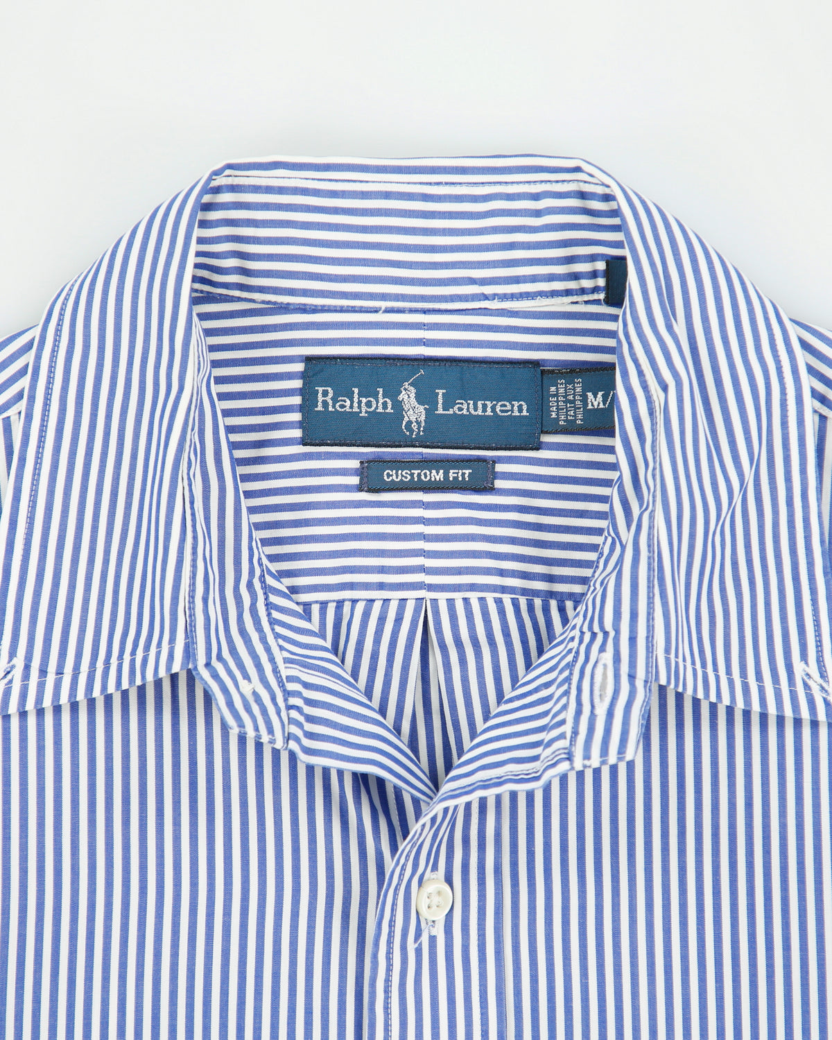Vintage 1990s Ralph Lauren Striped Long Sleeve Shirt - M