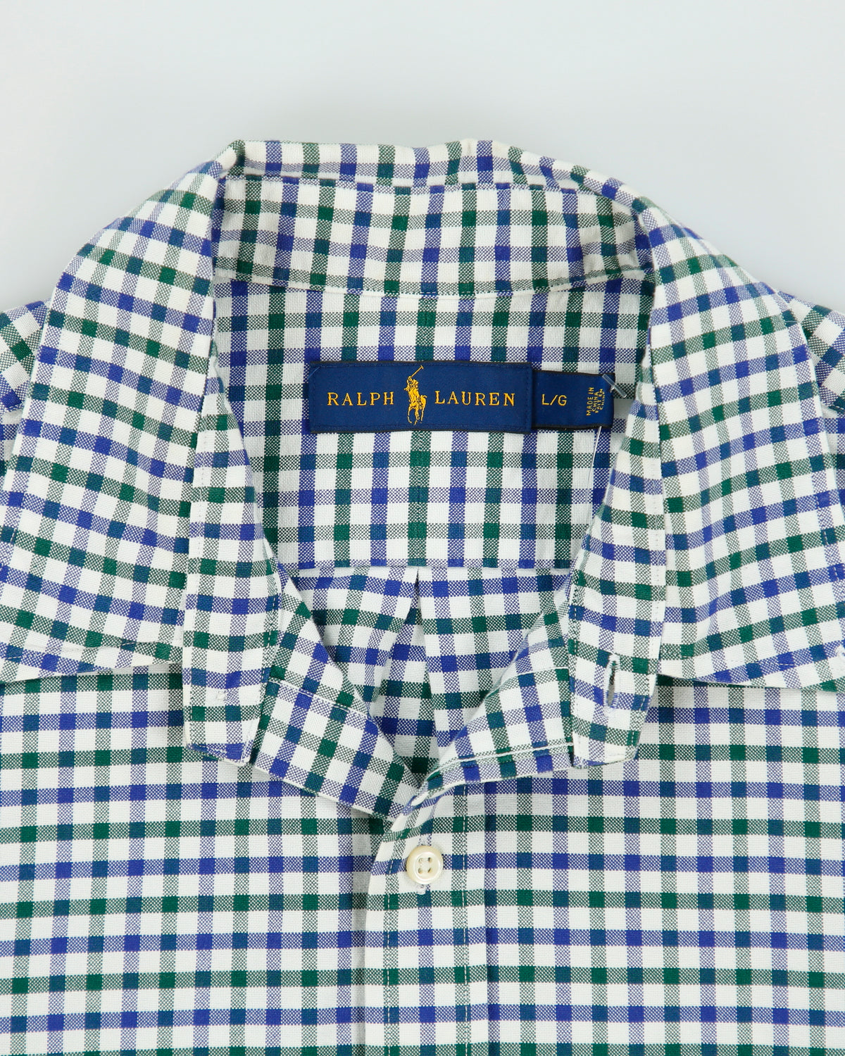 Vintage Ralph Lauren Checked Long Sleeve Shirt - L