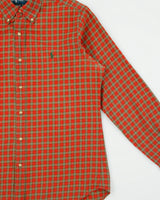 Vintage 1990s Ralph Lauren Classic Fit Checked Long Sleeve Shirt - M