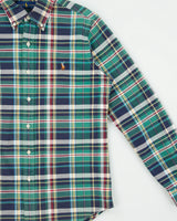 Vintage Ralph Lauren Classic Fit Checked Long Sleeve Shirt - S