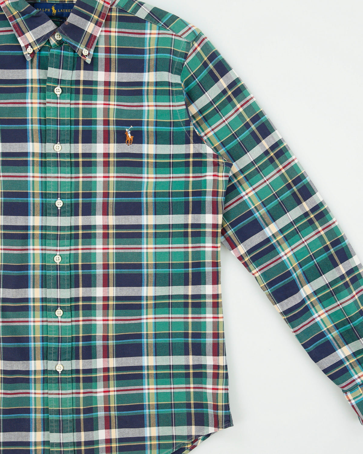 Vintage Ralph Lauren Classic Fit Checked Long Sleeve Shirt - S